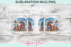 Summer Santa Sublimation Mug Product Image 1