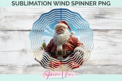 Summer Santa Sublimation Wind Spinner Product Image 1