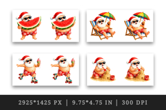 Summer Santa mug wrap printable sublimation design Product Image 2