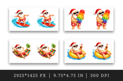 Summer Santa mug wrap printable sublimation design Product Image 2