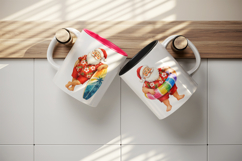Summer Santa mug wrap printable sublimation design Product Image 3