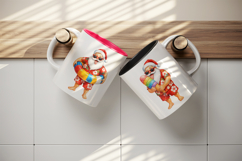 Summer Santa mug wrap printable sublimation design Product Image 3
