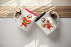 Summer Santa mug wrap printable sublimation design Product Image 3