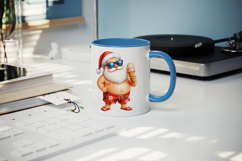 Summer Santa mug wrap printable sublimation design Product Image 5