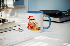 Summer Santa mug wrap printable sublimation design Product Image 5