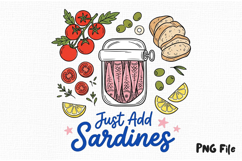 Summer Sardines Hand Drawn PNG Product Image 1