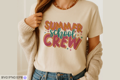 Summer School Crew SVG Groovy Teacher PNG SVG Design Product Image 3