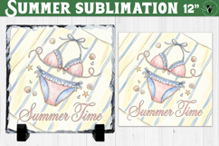 Summer time Sublimation | Summer Beach Slate Design Product Image 1