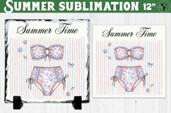 Summer time Sublimation | Summer Beach Slate Design Product Image 1
