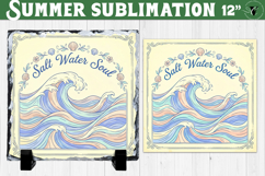 Salt water soul Sublimation | Summer Beach Slate Design Product Image 1
