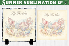 By The Sea Sublimation | Summer Beach Slate Design Product Image 1