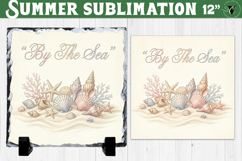 By The Sea Sublimation | Summer Beach Slate Design Product Image 1