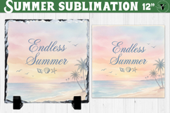 Endless summer Sublimation | Summer Beach Slate Design Product Image 1