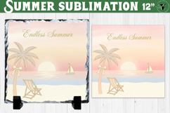 Endless summer Sublimation | Summer Beach Slate Design Product Image 1