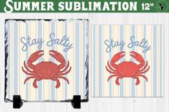 Stay Salty Summer Sublimation | Coastal Crab Beach Product Image 1
