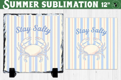 Stay Salty Summer Sublimation | Coastal Crab Beach Product Image 1