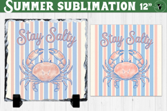 Stay Salty Summer Sublimation | Coastal Crab Beach Product Image 1