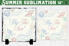 By The Sea Sublimation | Summer Beach Slate Design Product Image 1