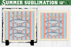 Sardines Sublimation | Summer Beach Slate Design Product Image 1