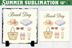 Beach Day Sublimation | Summer Beach Slate Design Product Image 1