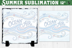 Ocean Air Sublimation | Summer Beach Slate Design Product Image 1