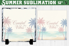 Coastal Vibes Sublimation | Summer Beach Slate Design Product Image 1