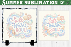 Salt Water Soul Sublimation | Summer Beach Slate Design Product Image 1
