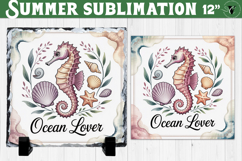 Ocean Lover Sublimation | Summer Beach Slate Design Product Image 1