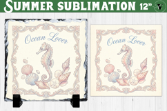 Ocean Lover Sublimation | Summer Beach Slate Design Product Image 1