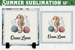 Ocean Lover Sublimation | Summer Beach Slate Design Product Image 1