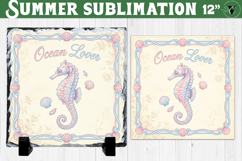 Ocean Lover Sublimation | Summer Beach Slate Design Product Image 1