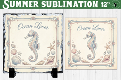 Ocean Lover Sublimation | Summer Beach Slate Design Product Image 1