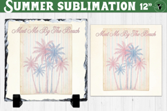 Meet Me by the Beach Sublimation | Summer Beach Slate Design Product Image 1