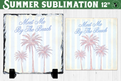 Meet Me by the Beach Sublimation | Summer Beach Slate Design Product Image 1