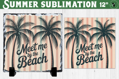 Meet Me by the Beach Sublimation | Summer Beach Slate Design Product Image 1