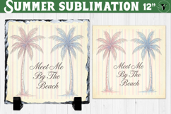 Meet Me by the Beach Sublimation | Summer Beach Slate Design Product Image 1