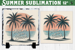 Meet Me by the Beach Sublimation | Summer Beach Slate Design Product Image 1
