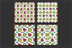Summer seamless pattern design collection, cdr, eps10, Ai Product Image 1