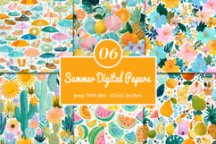 Summer seamless pattern - Summer seamless Png Product Image 1