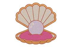 Summer Seashell embroidery design Product Image 1