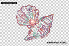 floral seashell png, seashell clipart png, coastal clipart png, hand drawn seashell, summer shell clipart, ocean shell png, beach shell design, seaside clipart png, seashell sublimation, coastal summer png