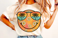 Retro Smiley Face Summer PNG, Beach PNG, Summer Vibes PNG Product Image 2
