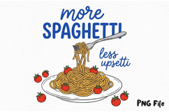 Summer Spaghetti Pasta Hand Drawn PNG Product Image 1