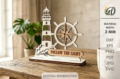 3D Summer Stands Bundle Laser Cut. Summer Standing Decor SVG Product Image 2