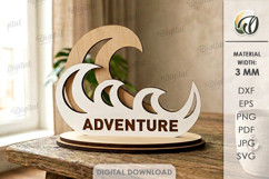 3D Summer Stands Bundle Laser Cut. Summer Standing Decor SVG Product Image 13
