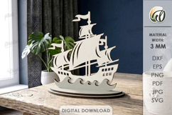 3D Summer Stands Bundle Laser Cut. Summer Standing Decor SVG Product Image 6