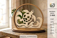 3D Summer Stand Laser Cut. Summer Standing Decor SVG Product Image 1