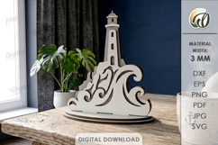 3D Summer Stands Bundle Laser Cut. Summer Standing Decor SVG Product Image 8