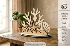 3D Summer Stands Bundle Laser Cut. Summer Standing Decor SVG Product Image 9