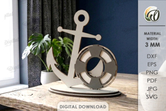 3D Summer Stands Bundle Laser Cut. Summer Standing Decor SVG Product Image 10